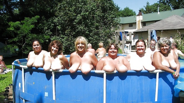 Mature Pool Party