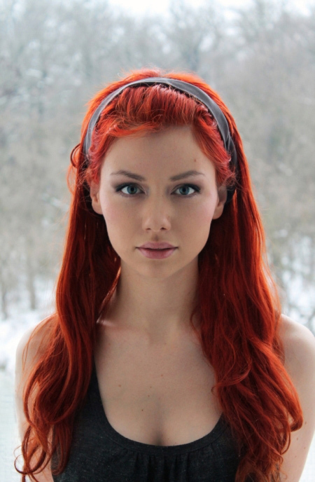Cool Face Of Redhead Nymph