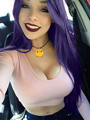 Sexy With Purple Hair